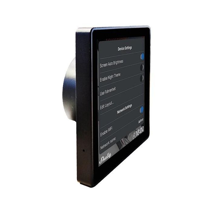 Shelly Accessories "Wall Display" Android WLAN Unterputz schwarz 2 Shelly Accessories "Wall Display" Android WLAN Unterputz schwarz 2