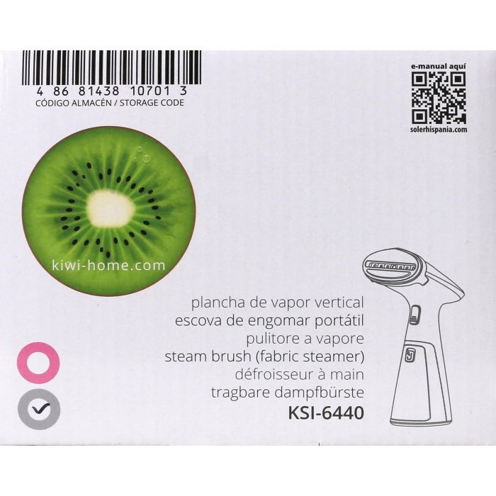 Plancha de Vapor Vertical Portátil Kiwi 1000W (4 Unidades) 4 Plancha de Vapor Vertical Portátil Kiwi 1000W (4 Unidades) 4