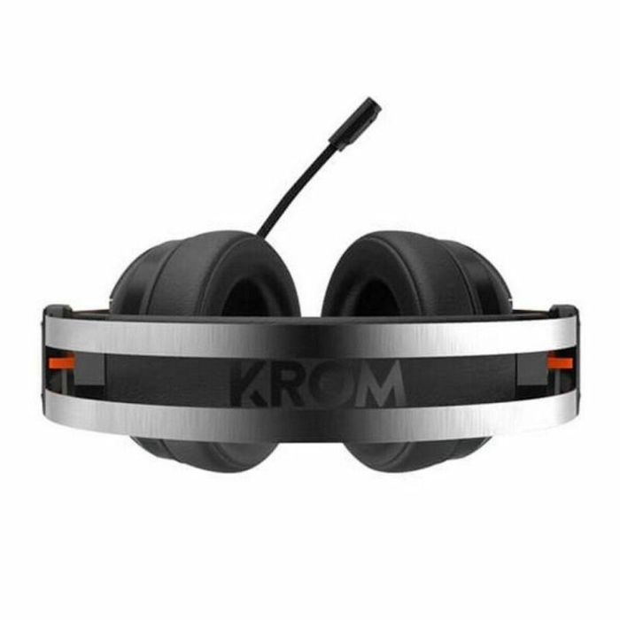 Auriculares con Micrófono Gaming Krom NXKROMKDE Negro/Naranja Negro 3