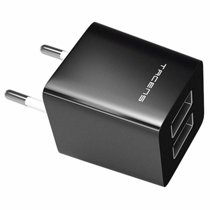 Cargador de Pared Tacens AUSB1 USB Anima Negro 2 Cargador de Pared Tacens AUSB1 USB Anima Negro 2