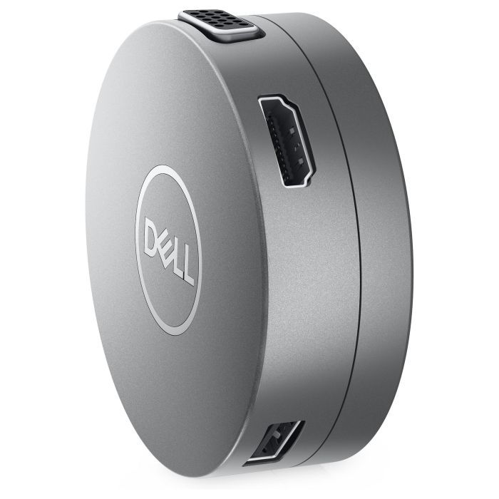 Dell DA310 Adaptador Móvil USB-C 7 en 1 con DisplayPort, HDMI, VGA, USB-A, USB-C, RJ-45 y Carga de 90W