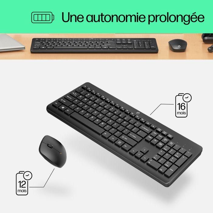 HP 230 Wireless Mouse and Keyboard Combo - DEN 33 HP 230 Wireless Mouse and Keyboard Combo - DEN 33