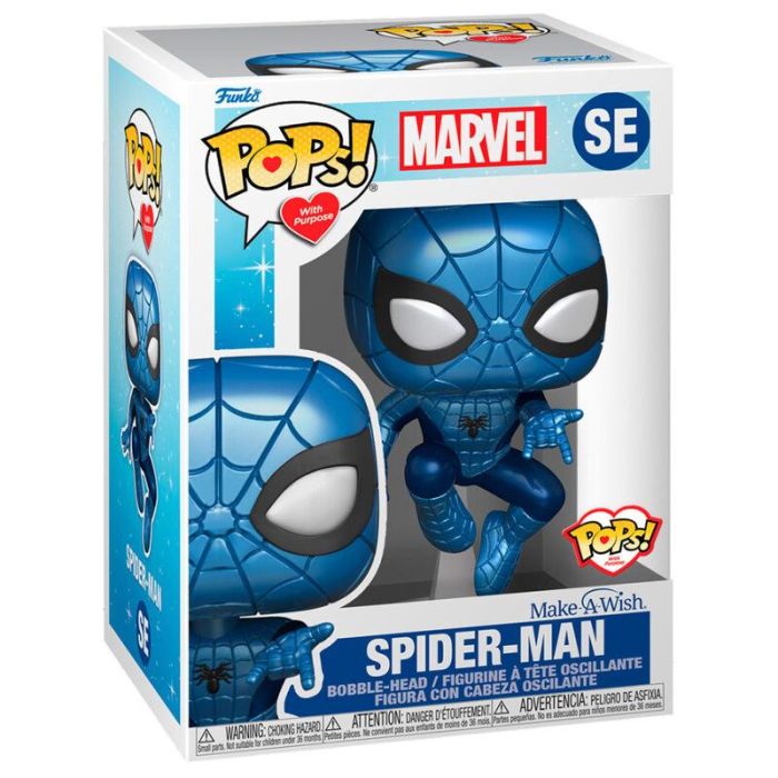 Figura POP Marvel Make a Wish Spiderman Metallic 1
