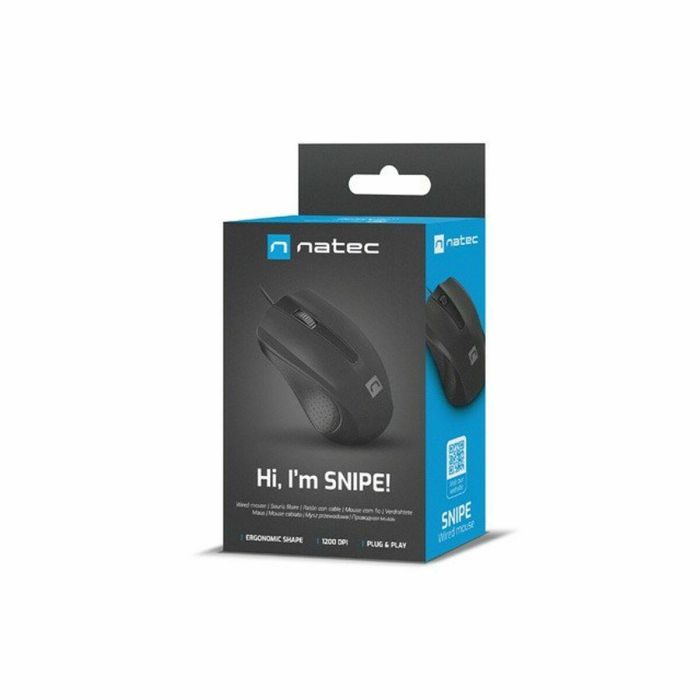 NATEC Snipe ratón Oficina mano derecha USB tipo A Óptico 1200 DPI 3 NATEC Snipe ratón Oficina mano derecha USB tipo A Óptico 1200 DPI 3