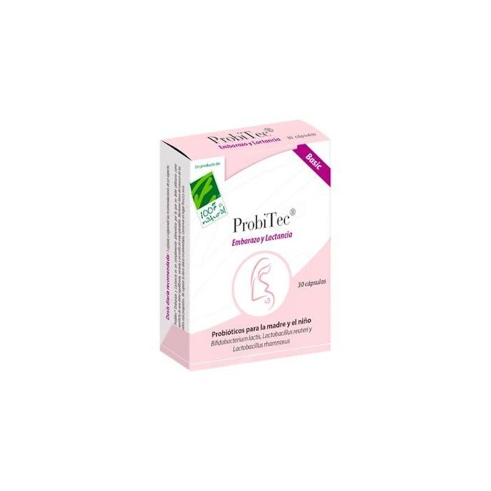 CIEN POR CIEN NATURAL Probitec Embarazo y Lactancia Basic 30 Cápsulas