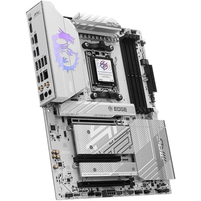 MSI PLACA MPG B850 EDGE TI WiFi, AMD AM5, B850, DDR5 256GB, WiFi 7, ATX - 911-7E62-01S 2