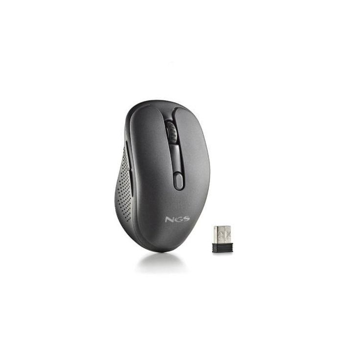 Ratón Inalámbrico NGS Evo Rust/ Batería recargable/ Hasta 1600 DPI/ Negro 3 Ratón Inalámbrico NGS Evo Rust/ Batería recargable/ Hasta 1600 DPI/ Negro 3