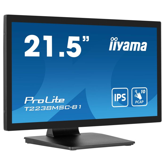 iiyama ProLite T2238MSC-B1 Monitor táctil IPS de 21.5" Full HD (1920x1080) con panel 10 puntos táctiles, HDMI, DisplayPort, USB 3.2, Altavoces, Negro iiyama ProLite T2238MSC-B1 Monitor táctil IPS de 21.5" Full HD (1920x1080) con panel 10 puntos táctiles, HDMI, DisplayPort, USB 3.2, Altavoces, Negro
