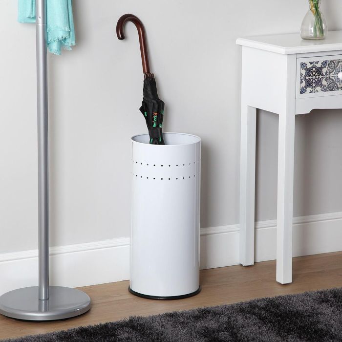 Paragüero Versa Malena Blanco 23 x 50 x 23 cm 3 Paragüero Versa Malena Blanco 23 x 50 x 23 cm 3