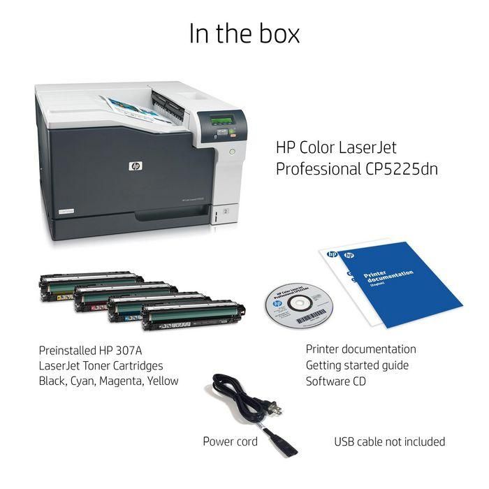 HP CP5225dn Impresora Color LaserJet Professional para Documentos A3 y Pósters, Impresión Versátil y Profesional 2