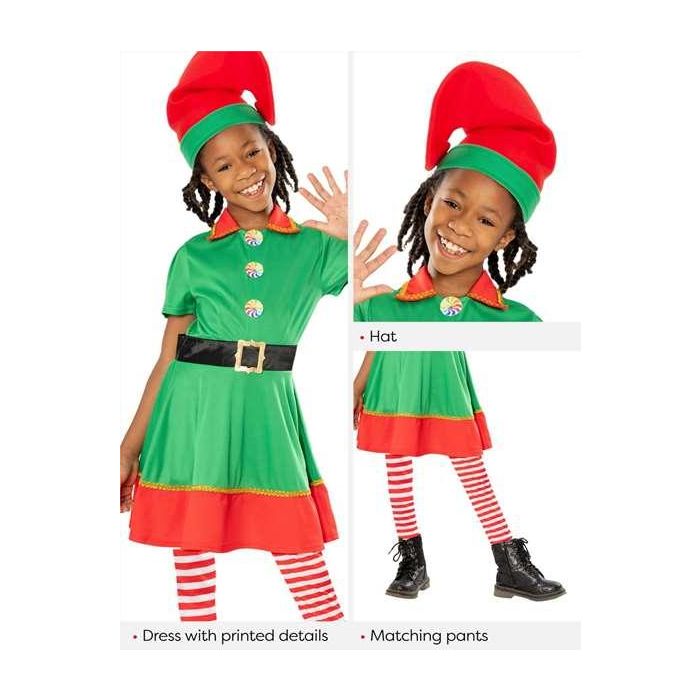 Disfraz elfo girl inf 5-6 años/ 110-116cm 3 Disfraz elfo girl inf 5-6 años/ 110-116cm 3