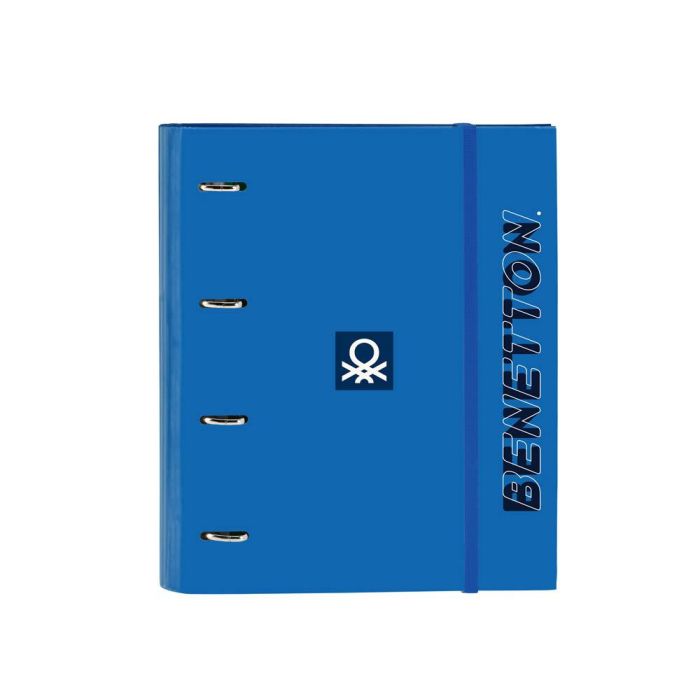 Carpeta de anillas Benetton Deep water Azul (27 x 32 x 3.5 cm)