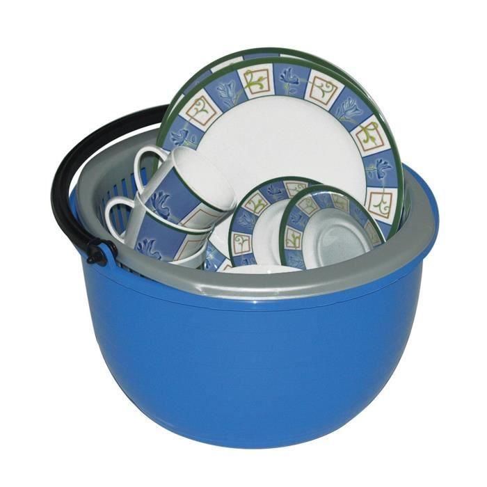 Cubo Redondo Multipropósito de Plástico Alimentario Resistente 14L, 35cm Diámetro 1 Cubo Redondo Multipropósito de Plástico Alimentario Resistente 14L, 35cm Diámetro 1