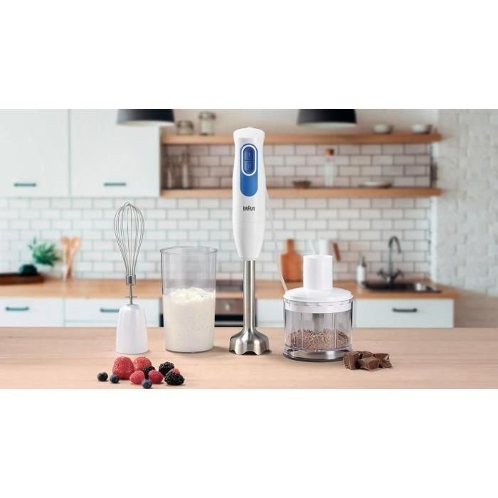 Batidora de mano BRAUN MQ20.236M - Motor 600 W - 2 velocidades - Sistema EasyTwist 3 Batidora de mano BRAUN MQ20.236M - Motor 600 W - 2 velocidades - Sistema EasyTwist 3