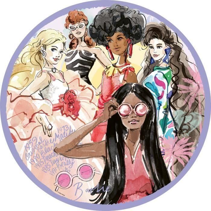 Ravensburger RAV1747456896927 - Puzzle redondo 500 piezas: Barbie - El icono de la moda desde 1959 2 Ravensburger RAV1747456896927 - Puzzle redondo 500 piezas: Barbie - El icono de la moda desde 1959 2