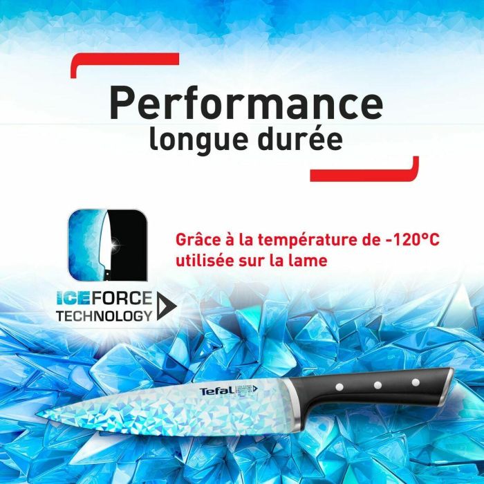 Cuchillo de Cocina Tefal K23207 Negro 7" Acero Inoxidable 20 cm 13 Cuchillo de Cocina Tefal K23207 Negro 7" Acero Inoxidable 20 cm 13