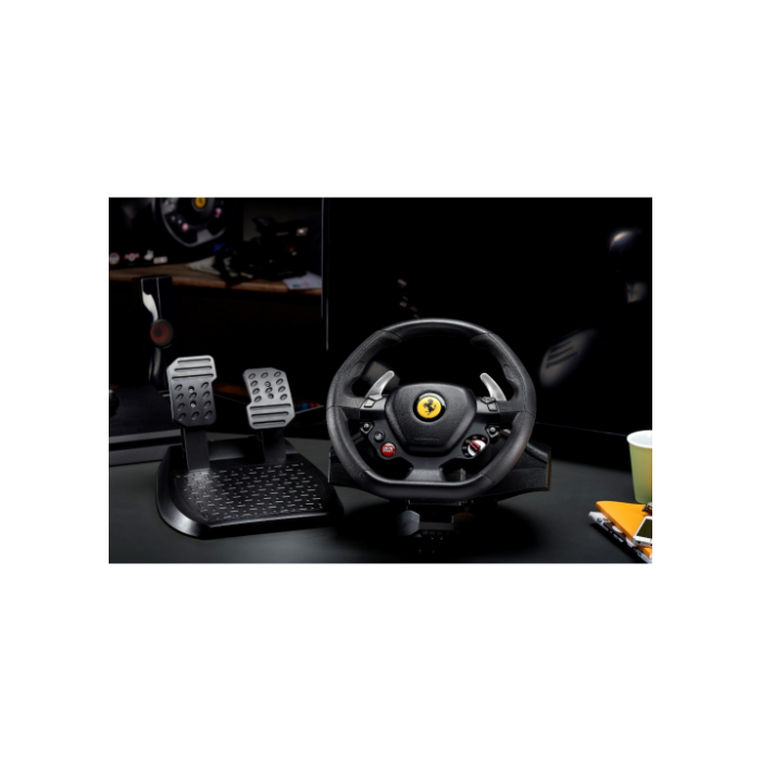 Thrustmaster 4160672 T80 Ferrari 488 GTB Edition Volante + Pedales Digital para PlayStation 4 Negro Alámbrico con 11 Botones 4