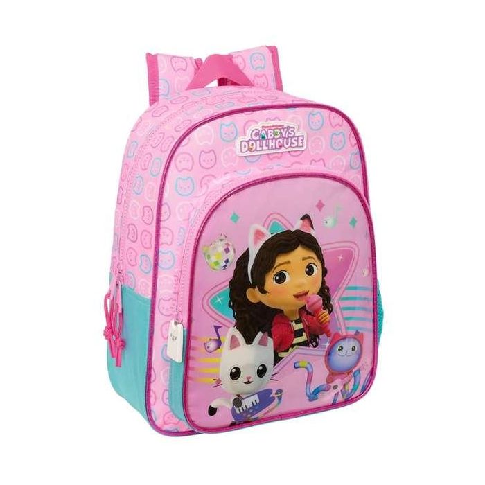 Mochila Safta Junior Adaptable A Carro Gabby S Dollhouse Party 380x320x120 mm 3 Mochila Safta Junior Adaptable A Carro Gabby S Dollhouse Party 380x320x120 mm 3