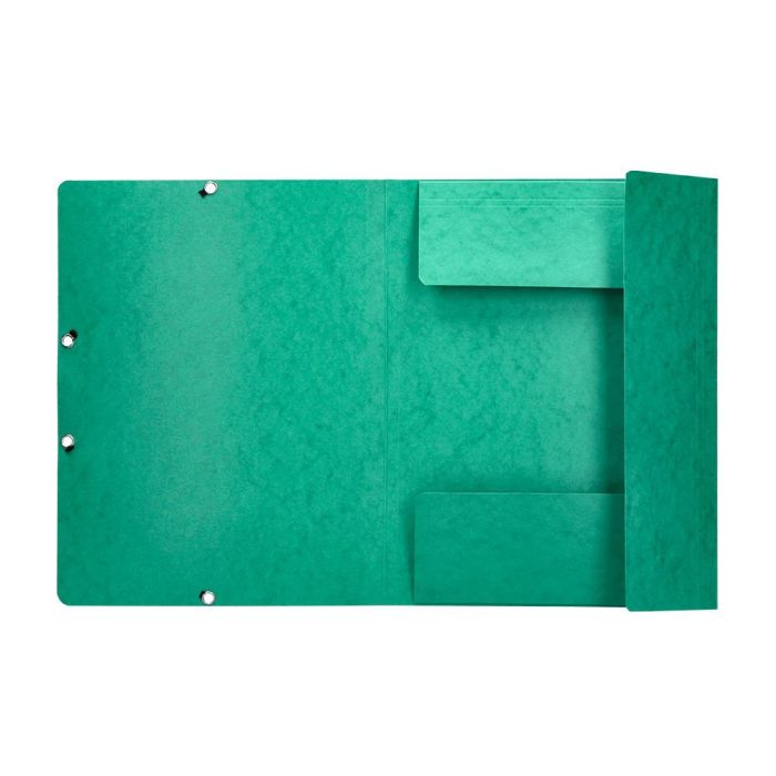 Carpeta Q-Connect Gomas Kf02168 Carton Simil-Prespan Solapas 320x243 mm Verde 8