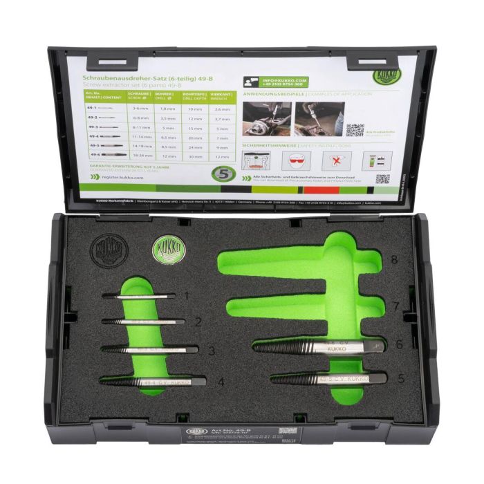 Juego de Extractores KUKKO 3-18 mm 2