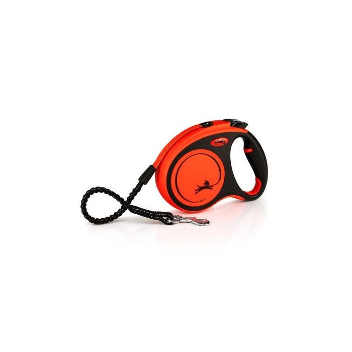 Flexi Correa Xtreme M Cinta 5M Negro-Naranja para Perros 0 Flexi Correa Xtreme M Cinta 5M Negro-Naranja para Perros 0