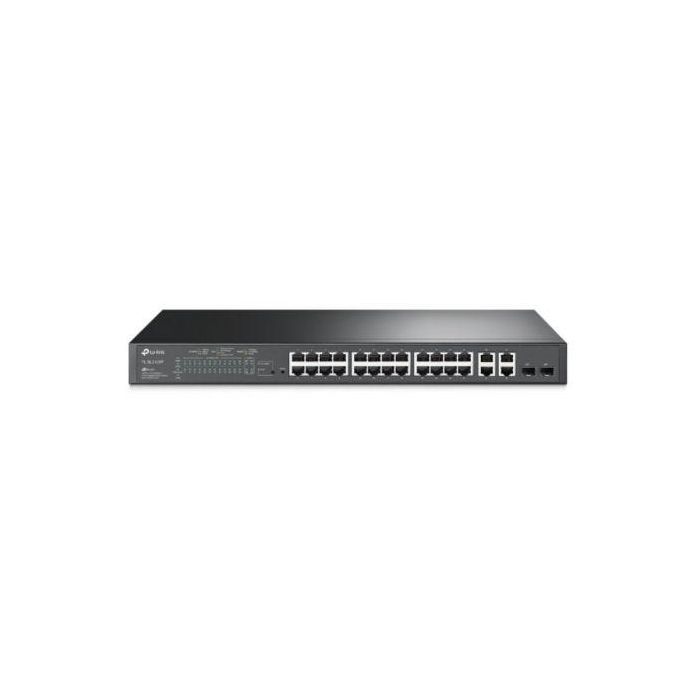 TP-Link TL-SL2428P Switch Omada Gestionado 28 Puertos (24x PoE+ 10/100, 4x Gigabit SFP/RJ45) 250W TP-Link TL-SL2428P Switch Omada Gestionado 28 Puertos (24x PoE+ 10/100, 4x Gigabit SFP/RJ45) 250W
