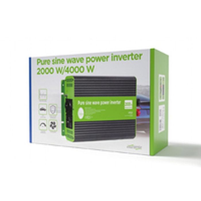 EnerGenie EG-PWC-PS2000-01 Inversor de Corriente para Coche 2000W Onda Sinusoidal Pura con Protección Integrada 1 EnerGenie EG-PWC-PS2000-01 Inversor de Corriente para Coche 2000W Onda Sinusoidal Pura con Protección Integrada 1