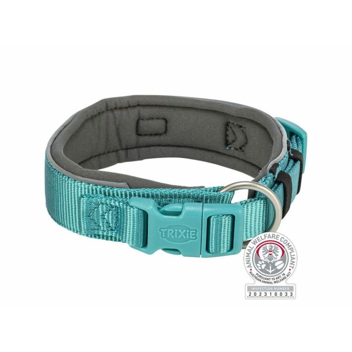 Collar para Perro Trixie Premium Grafito Azul claro S/M 33-42 cm