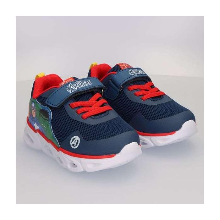 Cerdá Deportiva T025 con Luces y Suela Ligera EVA Avengers para Niños, Talla 25, Azul 5