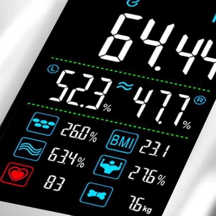 Little Balance Báscula Conectada Blanca 180kg/100g para Peso, IMC, Grasa Corporal, Agua y Músculos con Bluetooth y Pantalla XXL 3 Little Balance Báscula Conectada Blanca 180kg/100g para Peso, IMC, Grasa Corporal, Agua y Músculos con Bluetooth y Pantalla XXL 3