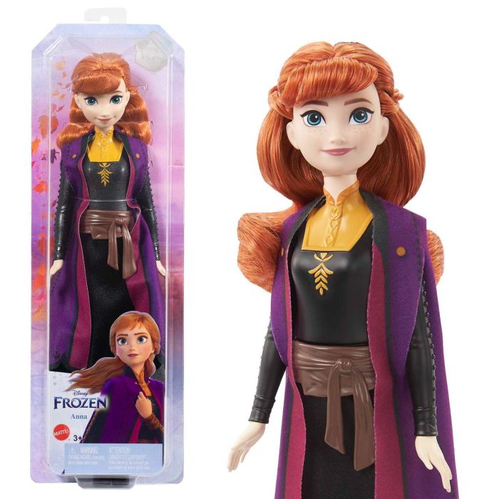 Mattel HLW50 Muñeca de Moda Frozen 2 Anna Articulada, con Chaleco y Conjunto de Viaje, Disney (Edad +3 Años) 0 Mattel HLW50 Muñeca de Moda Frozen 2 Anna Articulada, con Chaleco y Conjunto de Viaje, Disney (Edad +3 Años) 0