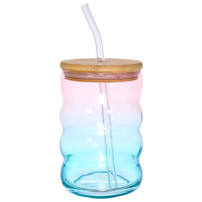 Tarro Vidrio Con Pajita 500 Ml Home Deco Factory 4 Tarro Vidrio Con Pajita 500 Ml Home Deco Factory 4
