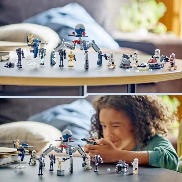 Juego de construccion pack de combate soldado clon y droide de combate lego star wars 4 Juego de construccion pack de combate soldado clon y droide de combate lego star wars 4