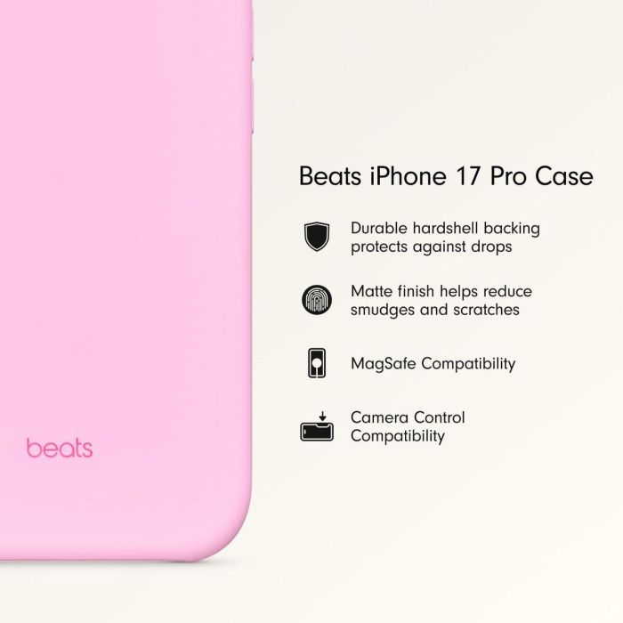 Funda para Móvil Beats iPhone 17 Pro Rosa Apple 4