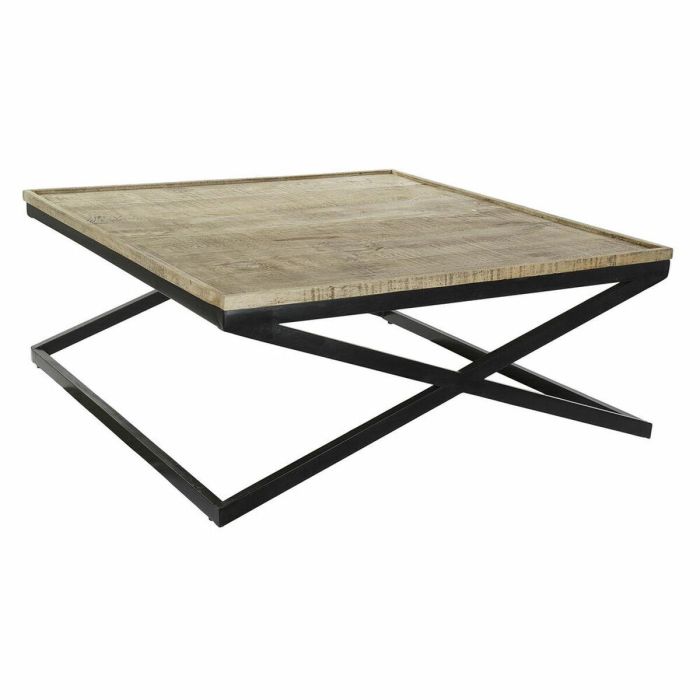 Mesa Centro Colonial DKD Home Decor Natural Negro 120 x 55 x 120 cm