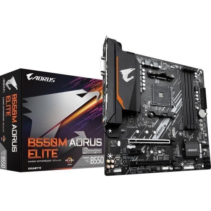 GIGABYTE B550M AORUS ELITE placa base AMD B550 Zócalo AM4 micro ATX 2 GIGABYTE B550M AORUS ELITE placa base AMD B550 Zócalo AM4 micro ATX 2