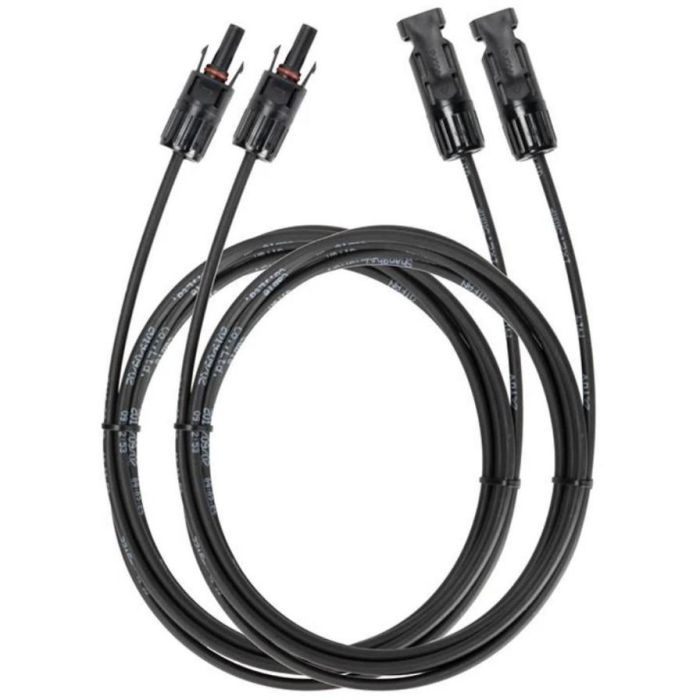 EcoFlow 50004052 - Cable de extensión solar MC4 Macho-Hembra, 3 metros, para paneles solares y dispositivos EcoFlow