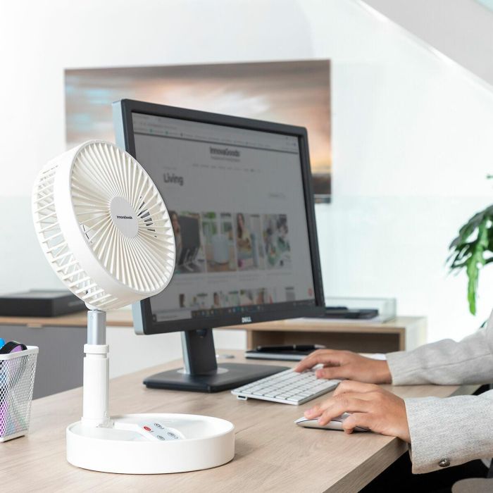 Ventilador Recargable Plegable 3 en 1 Fandle InnovaGoods Ø7,7'' 7200 mAh 11 Ventilador Recargable Plegable 3 en 1 Fandle InnovaGoods Ø7,7'' 7200 mAh 11
