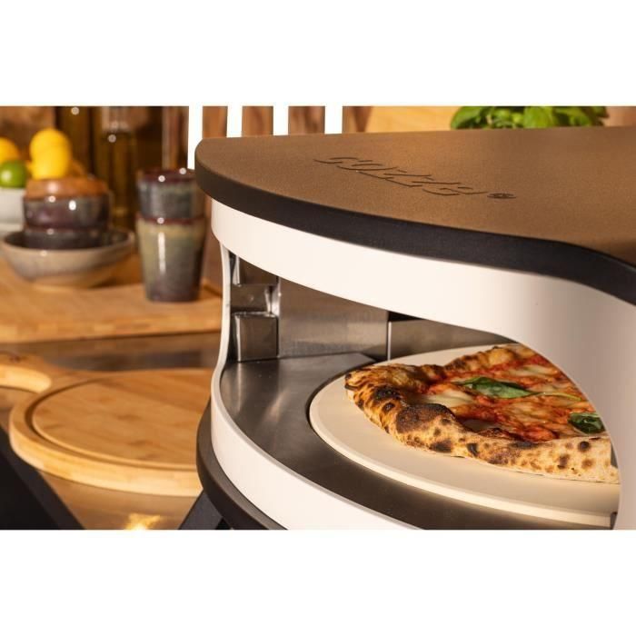 Cozze 90426 Horno de pizza a gas 17 Giratorio con Termómetro y Puerta Integrados 1 Cozze 90426 Horno de pizza a gas 17 Giratorio con Termómetro y Puerta Integrados 1