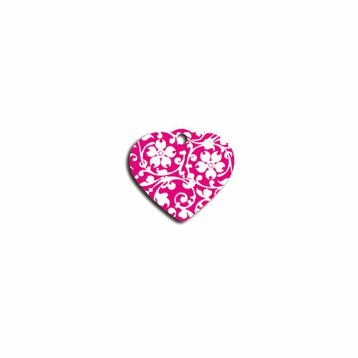 Placa identificativa para collar Imarc Heart Rosa 1
