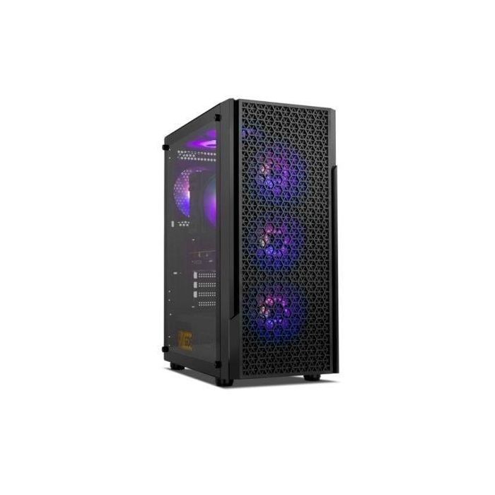 NOX Infinity Beta Semitorre PC ATX Negro con Ventana Lateral de Cristal Templado, Frontal Mesh, Soporte Gráficas 300mm y USB 3.0 0 NOX Infinity Beta Semitorre PC ATX Negro con Ventana Lateral de Cristal Templado, Frontal Mesh, Soporte Gráficas 300mm y USB 3.0 0