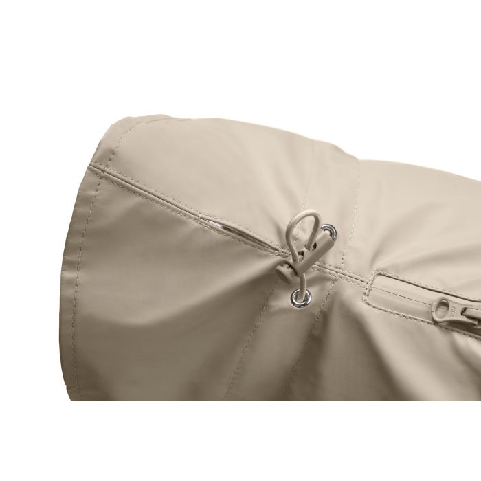 Hunter Abrigo Milford para Perro, Impermeable y Resistente al Viento, con Cremallera para Collar/Arnés, Ajuste Ergonómico, 45 cm Beige 3