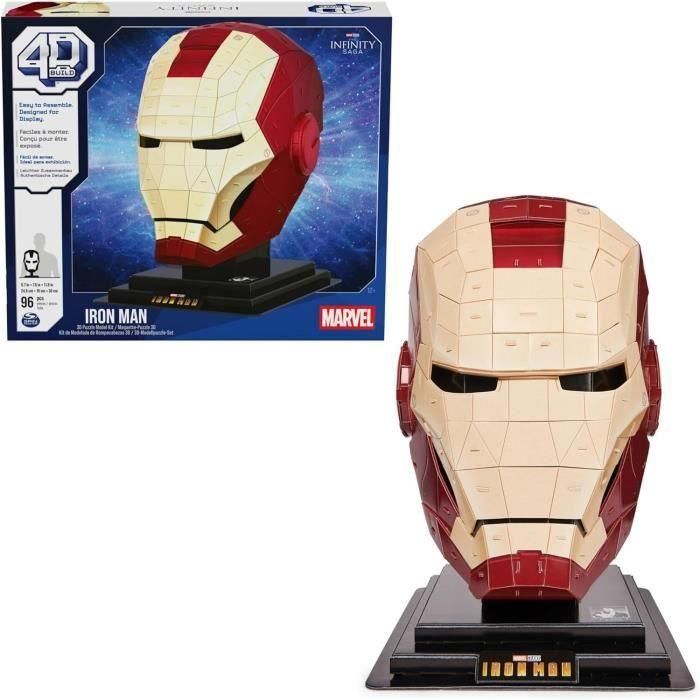 Marvel - CASCO IRON MAN - Modelo 4D para construir Marvel - CASCO IRON MAN - Modelo 4D para construir