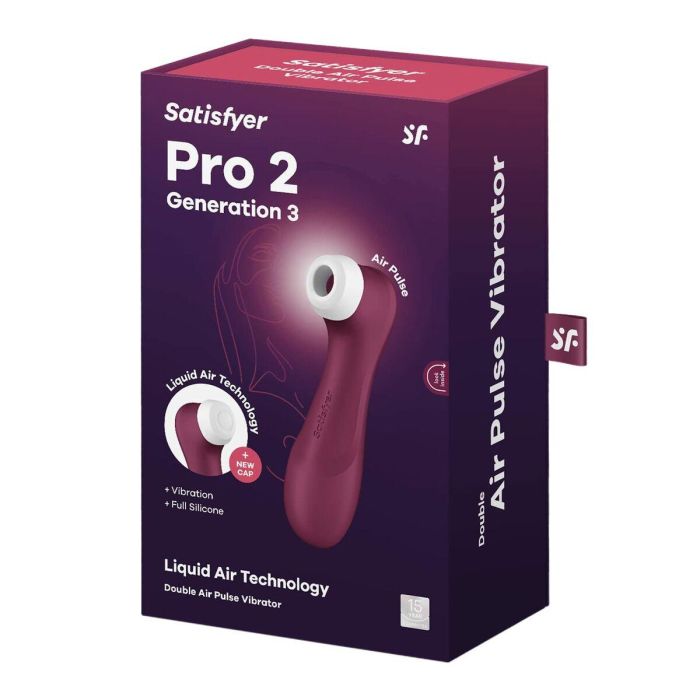 Satisfyer Pro2 g3 vibrador doble pulso de air vino rojo 1 Satisfyer Pro2 g3 vibrador doble pulso de air vino rojo 1