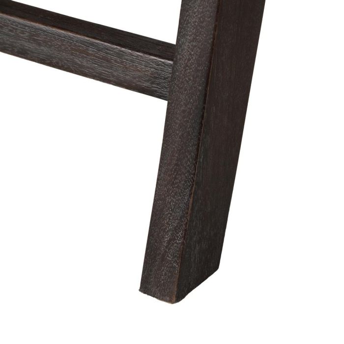 Sillón Negro Ratán/Madera Salón 84 X 58 X 74 cm