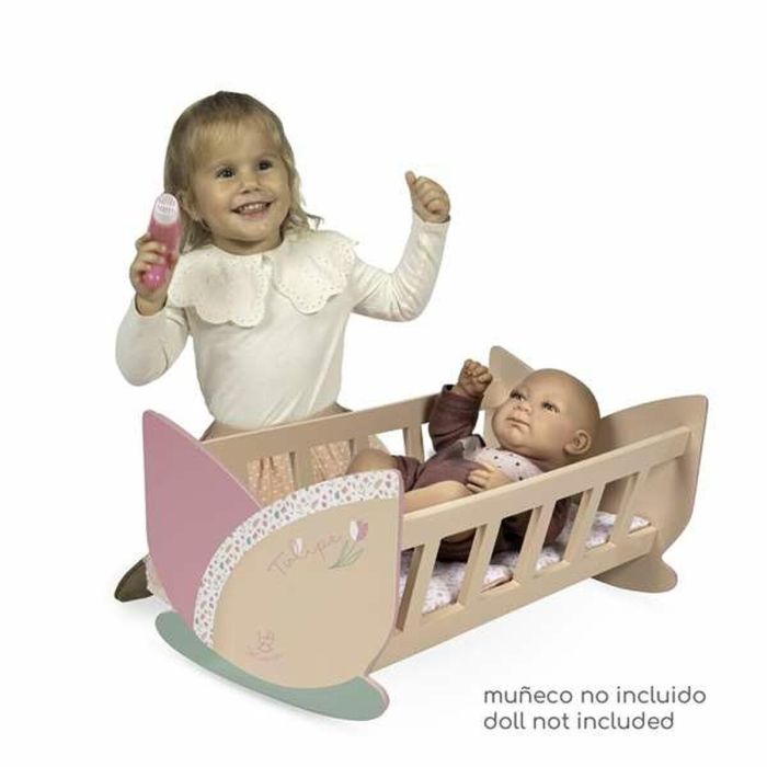 Decuevas Cuna de Madera Tulipe 49.50x28x24 cm, para Niños a partir de 36 Meses 5 Decuevas Cuna de Madera Tulipe 49.50x28x24 cm, para Niños a partir de 36 Meses 5
