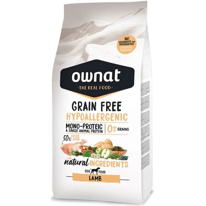 Ownat Grain Free Canine Hypo Cordero 3 kg