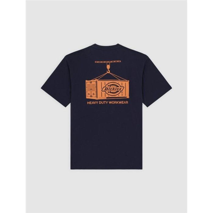 Camiseta de Manga Corta Hombre Dickies Apison Ss Azul marino XL 5