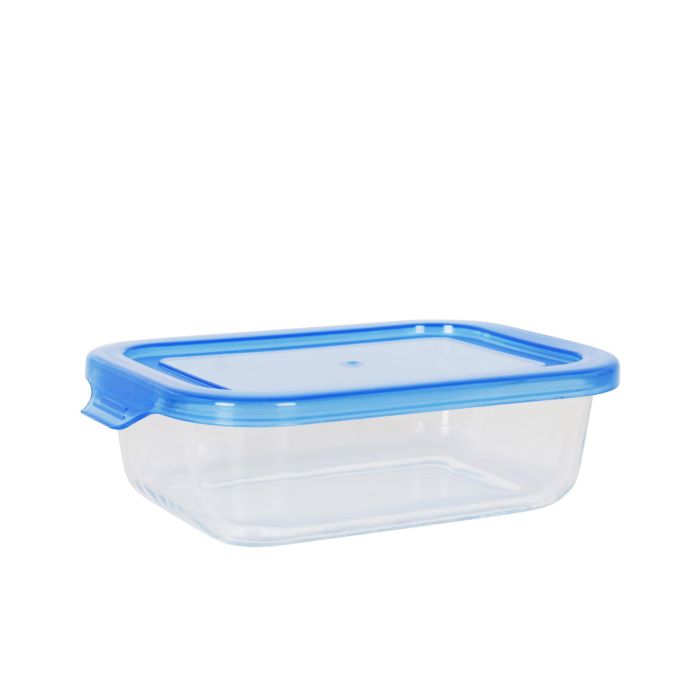 Fiambrera rectangular con tapa azul 17.5x13 cm Quttin (6 Unidades) 4