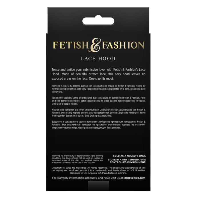 Máscara NS Novelties Fetish & Fashion Blanco 2 Máscara NS Novelties Fetish & Fashion Blanco 2